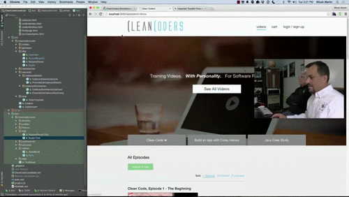 clean code applied (clean coders video series):... Clean Coders : Level up your code.